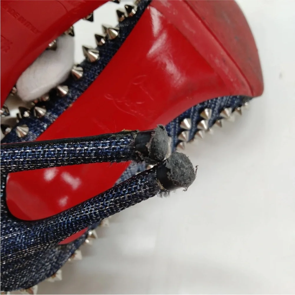 Christian Louboutin Blue Spiked Women's Heels